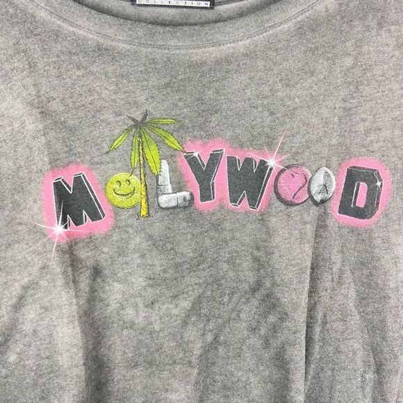 Prince Peter Collection Women's Multicolor Mollywood Cropped Muscle Tee Large - Picture 3 of 6